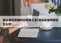 硅谷做区块链的公司有几家[硅谷区块鸡现在怎么样]