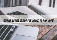 区块链公司是骗局吗[区块链公司有前途吗]